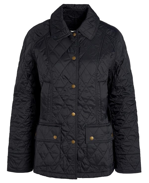 Barbour Summer Beadnell Quilted Jacket Black | BABO89302