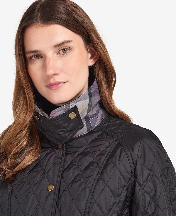 Barbour Summer Beadnell Quilted Jacket Black | BABO89302