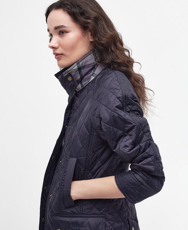 Barbour Summer Beadnell Quilted Jacket Navy | BABO89303