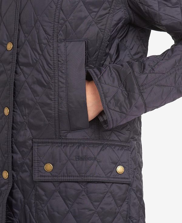 Barbour Summer Beadnell Quilted Jacket Navy | BABO89303