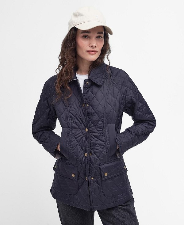 Barbour Summer Beadnell Quilted Jacket Navy | BABO89303