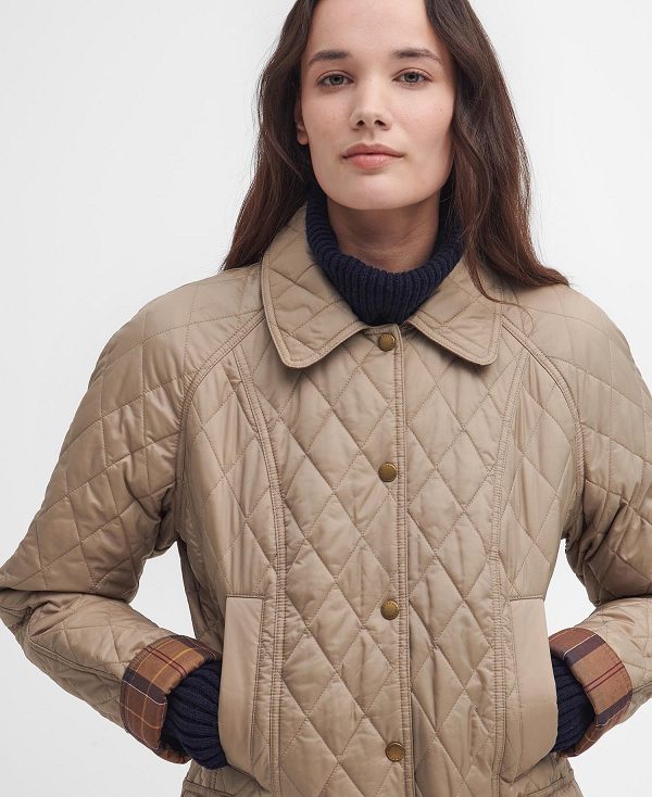 Barbour Summer Beadnell Quilted Jacket Sand Dune | BABO89364