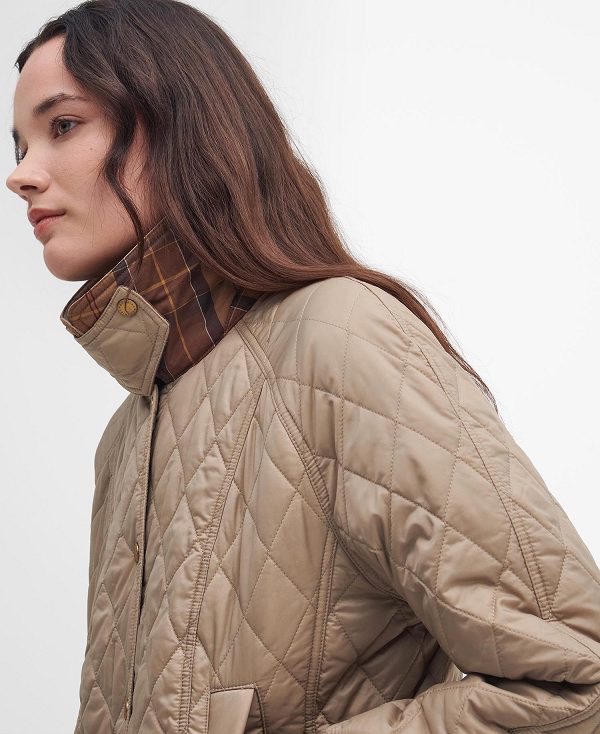 Barbour Summer Beadnell Quilted Jacket Sand Dune | BABO89364