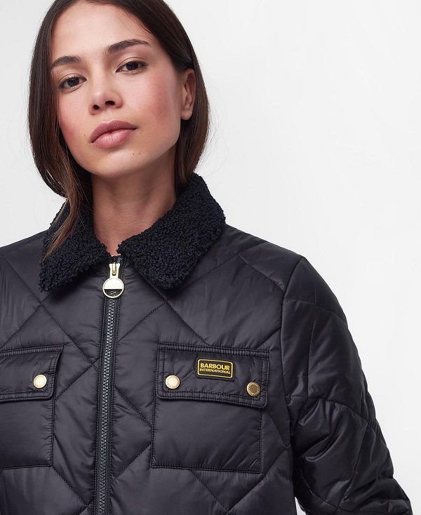 Barbour Supanova Quilted Jacket Classic Black | BABO89269