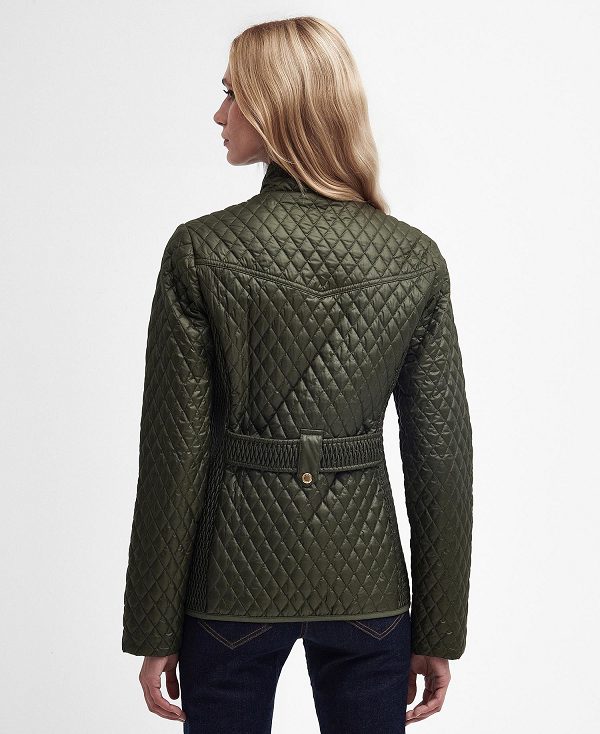 Barbour Swallow Quilted Jacket Olive | BABO89299