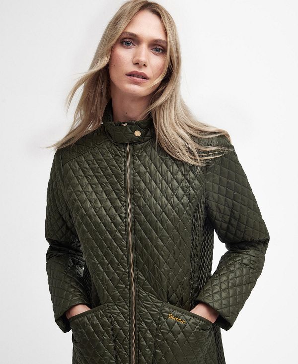 Barbour Swallow Quilted Jacket Olive | BABO89299