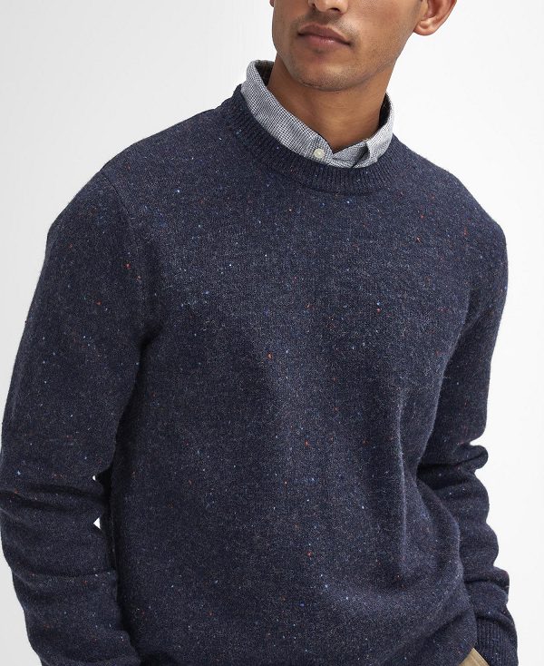 Barbour Tainsbury Crew Neck Jumper Navy | BABO88634