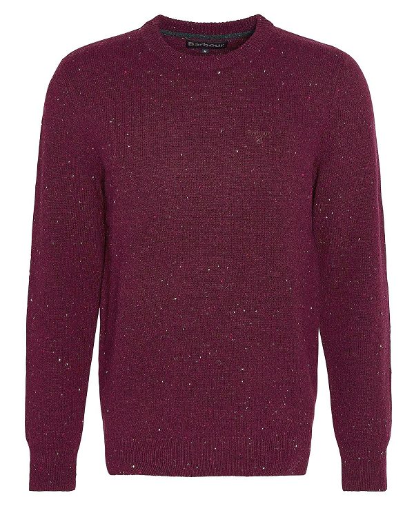 Barbour Tainsbury Crew Neck Jumper Red | BABO88642