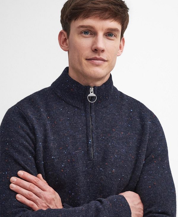 Barbour Tainsbury Half-zip Jumper Navy | BABO88632