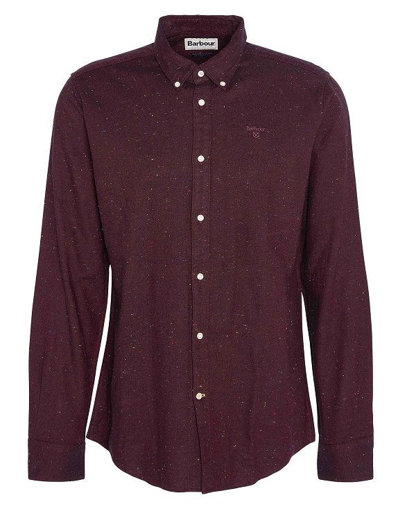 Barbour Tainsbury Tailored Long Sleeved Shirt Red | BABO87863