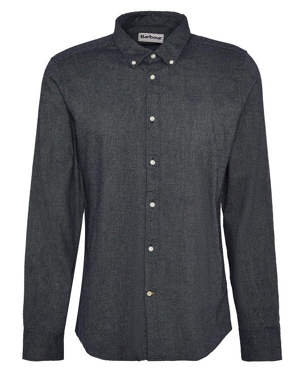 Barbour Tainsbury Tailored Long Sleeved Shirt Grey | BABO87865