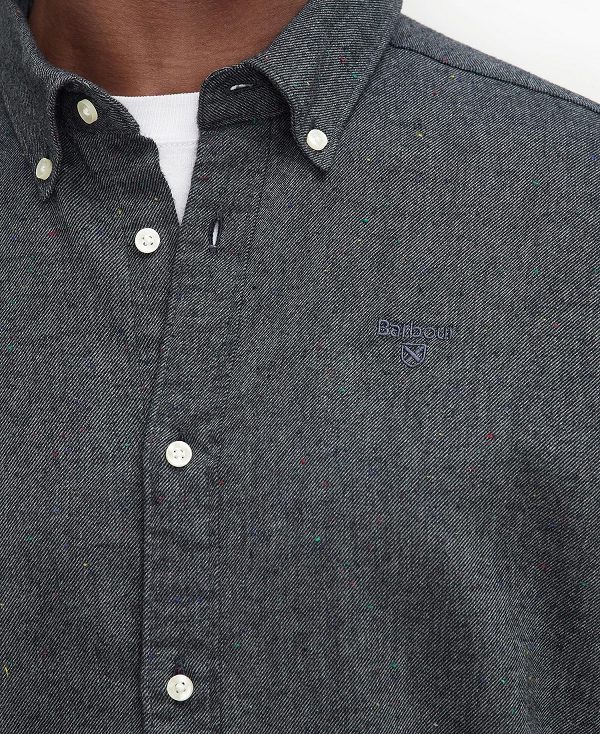 Barbour Tainsbury Tailored Long Sleeved Shirt Grey | BABO87865