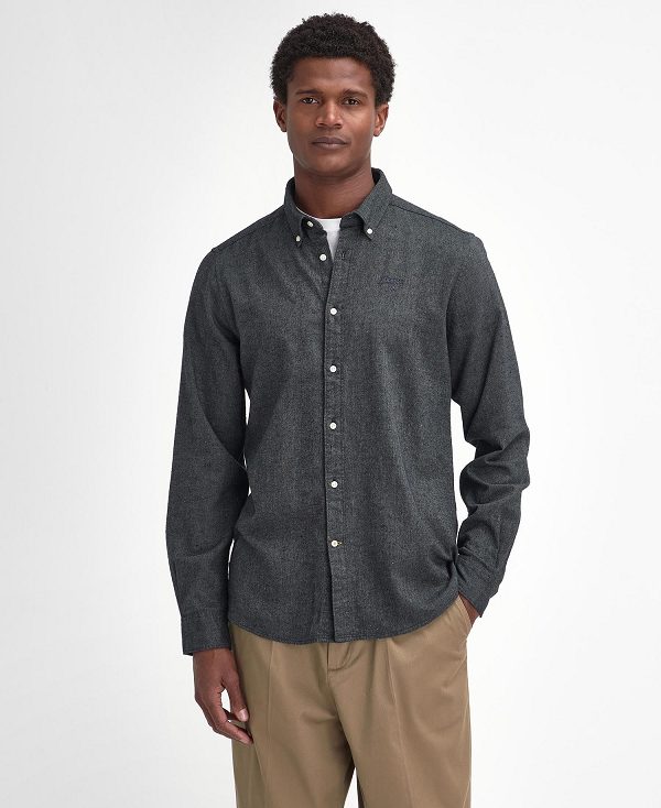 Barbour Tainsbury Tailored Long Sleeved Shirt Grey | BABO87865