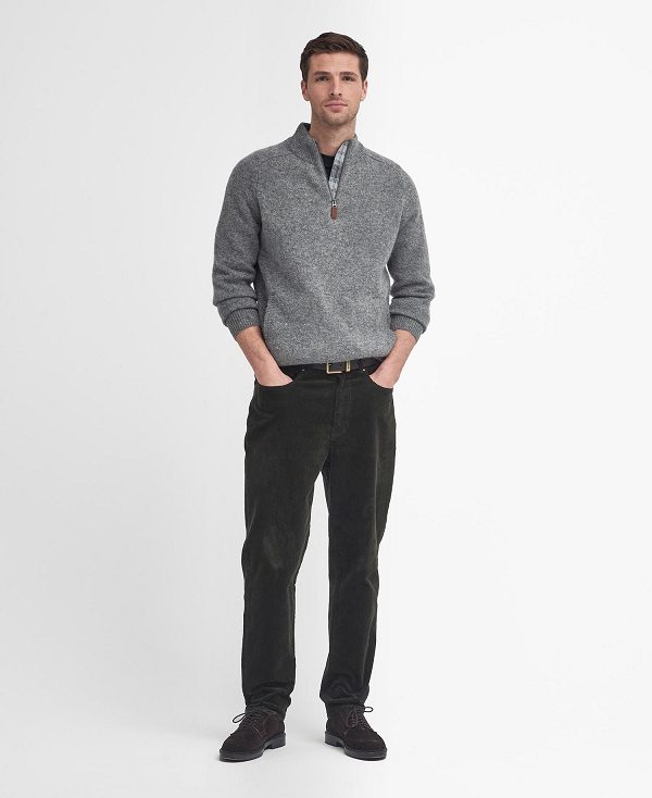 Barbour Talder Half-zip Jumper Grey | BABO88676