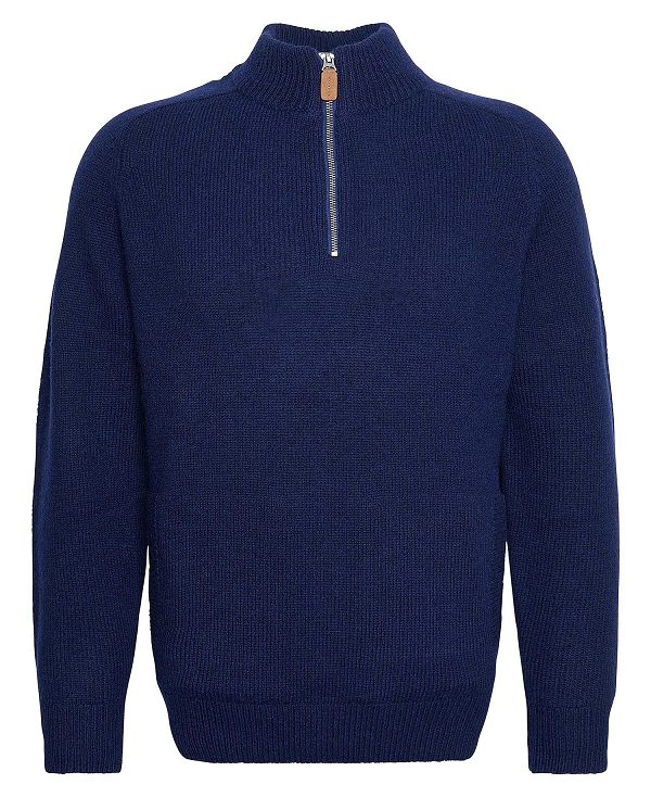 Barbour Talder Half-zip Jumper Navy | BABO88675