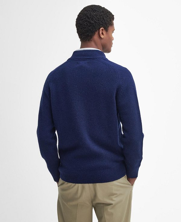 Barbour Talder Half-zip Jumper Navy | BABO88675