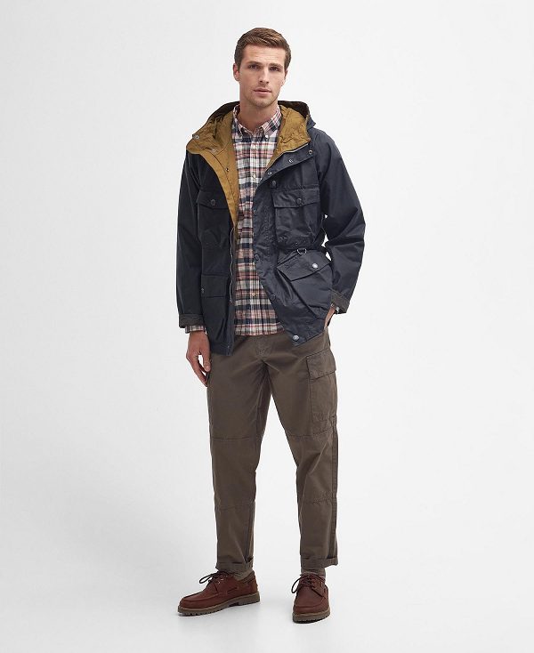 Barbour Tarn Utility Waxed Jacket Classic Navy | BABO87195