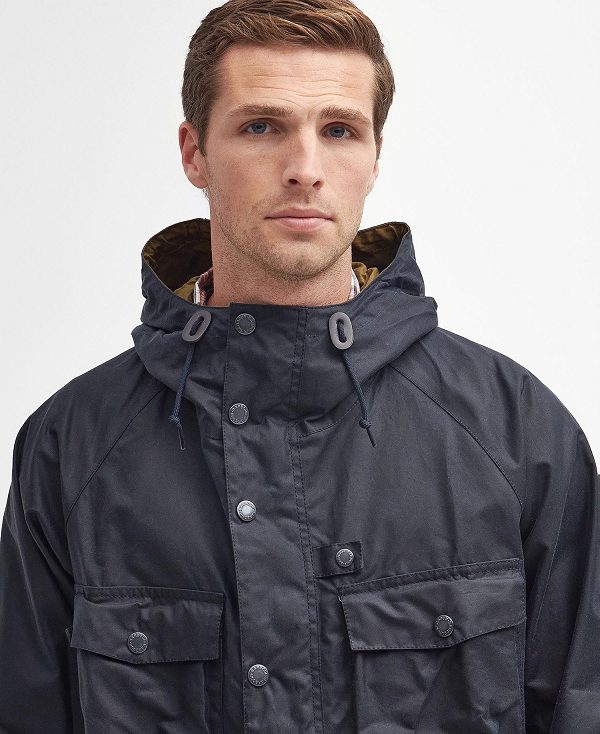 Barbour Tarn Utility Waxed Jacket Classic Navy | BABO87195