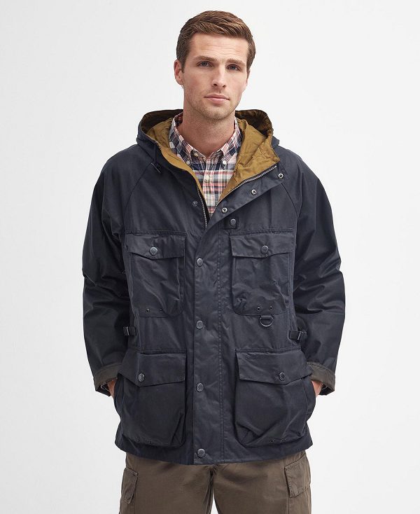 Barbour Tarn Utility Waxed Jacket Classic Navy | BABO87195