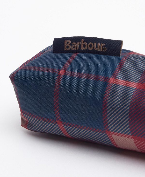 Barbour Tartan Mini Umbrella Cranberry | BABO89162