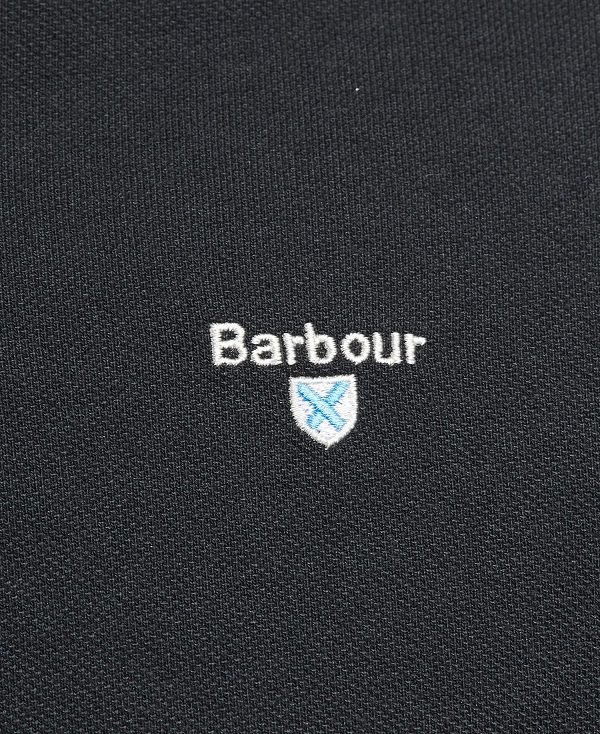 Barbour Tartan Pique Polo Shirt Pigment Blue | BABO88132