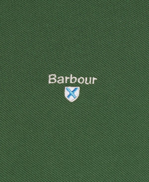 Barbour Tartan Pique Polo Shirt Surfspray | BABO88124