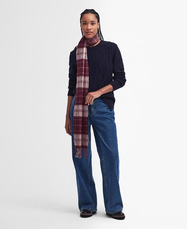 Barbour Tartan Scarf Camel | BABO90090