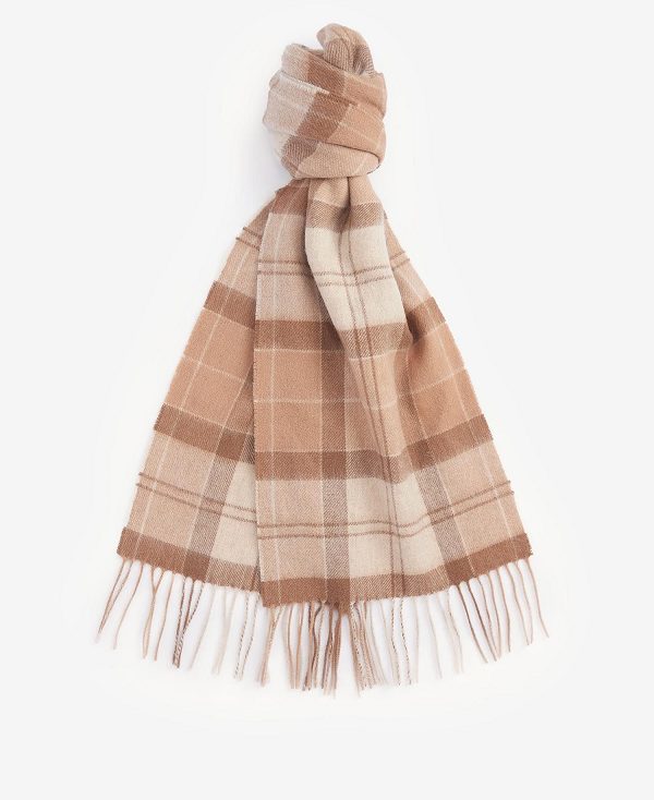 Barbour Tartan Scarf Camel | BABO90095