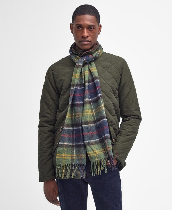 Barbour Tartan Scarf Midnight | BABO89109