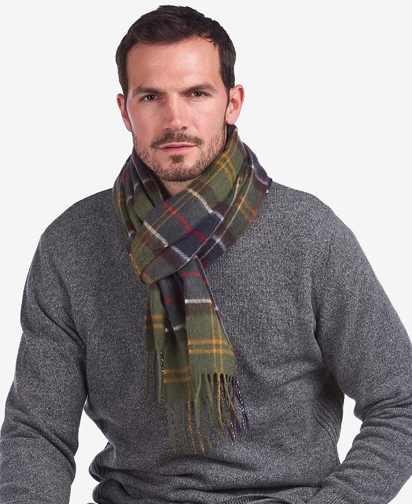 Barbour Tartan Scarf Midnight | BABO89109