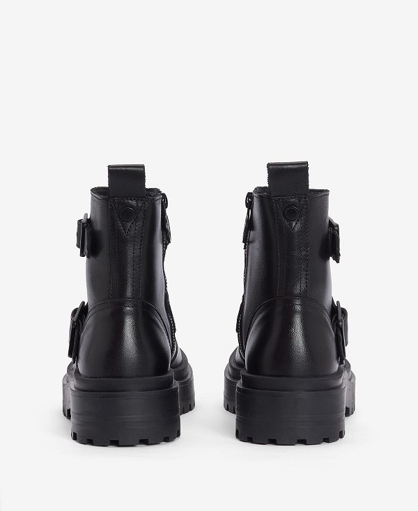 Barbour Tasmin Double-buckle Chelsea Boots Classic Black | BABO89886