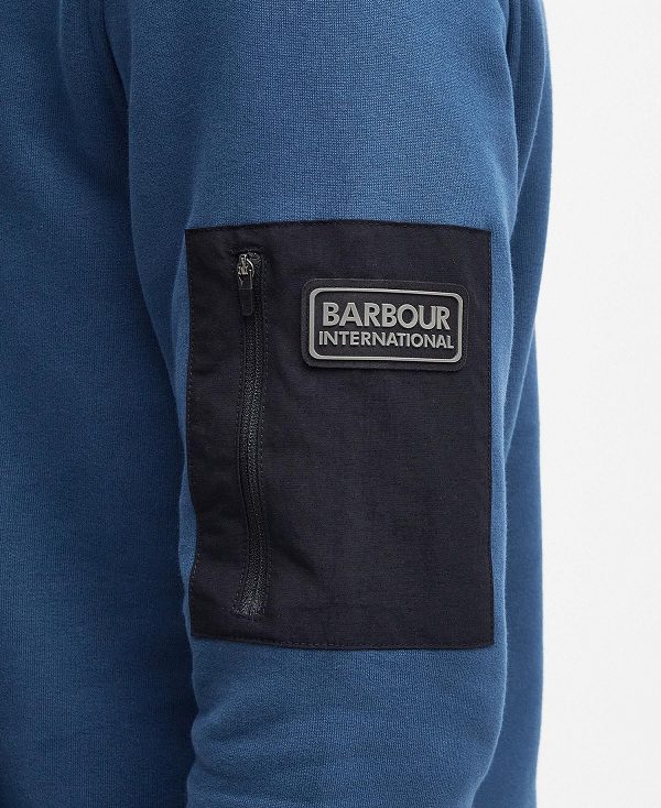 Barbour Tempo Hoodie Blue | BABO88455