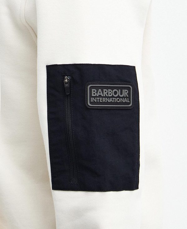 Barbour Tempo Hoodie Dove Grey | BABO88446