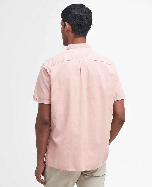 Barbour Terra Dye Regular Short-sleeved Shirt Pink | BABO87786