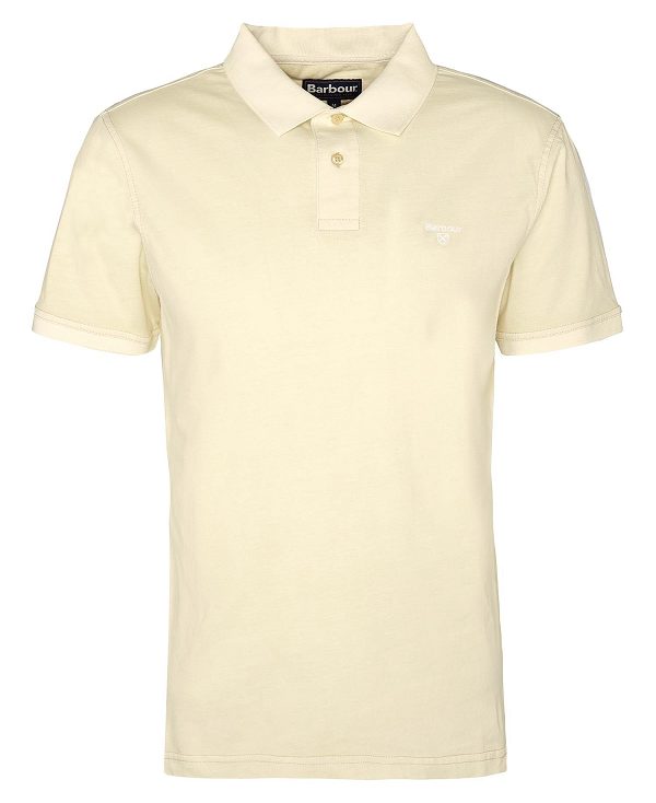 Barbour Terra Dye Short-sleeved Polo Shirt Yellow | BABO88168