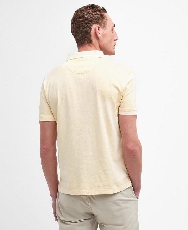 Barbour Terra Dye Short-sleeved Polo Shirt Yellow | BABO88168