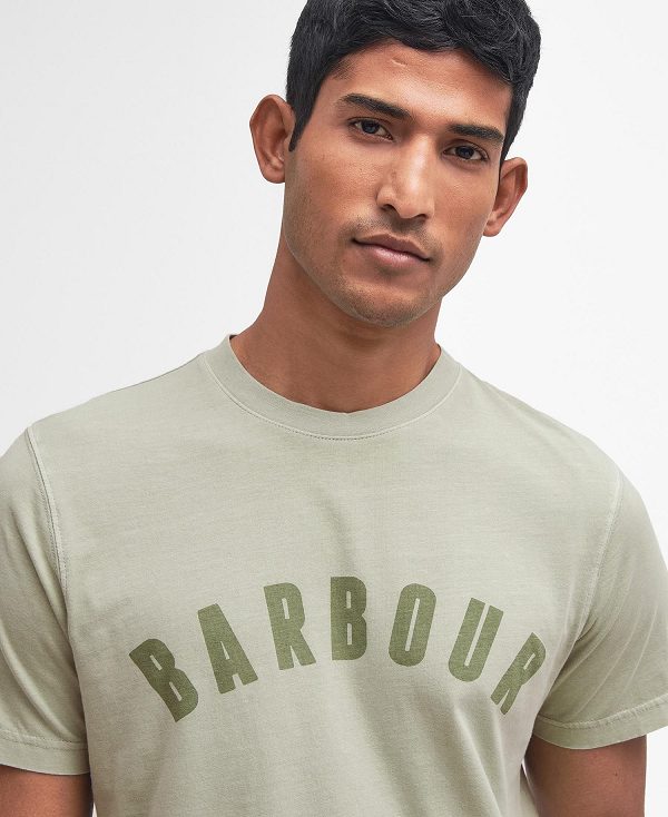 Barbour Terra Dye T-shirt Sea Foam | BABO88342