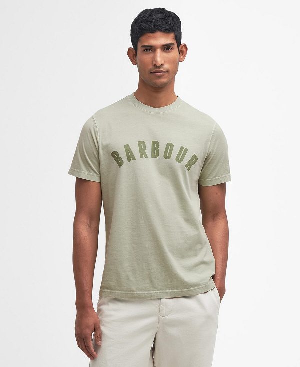 Barbour Terra Dye T-shirt Sea Foam | BABO88342