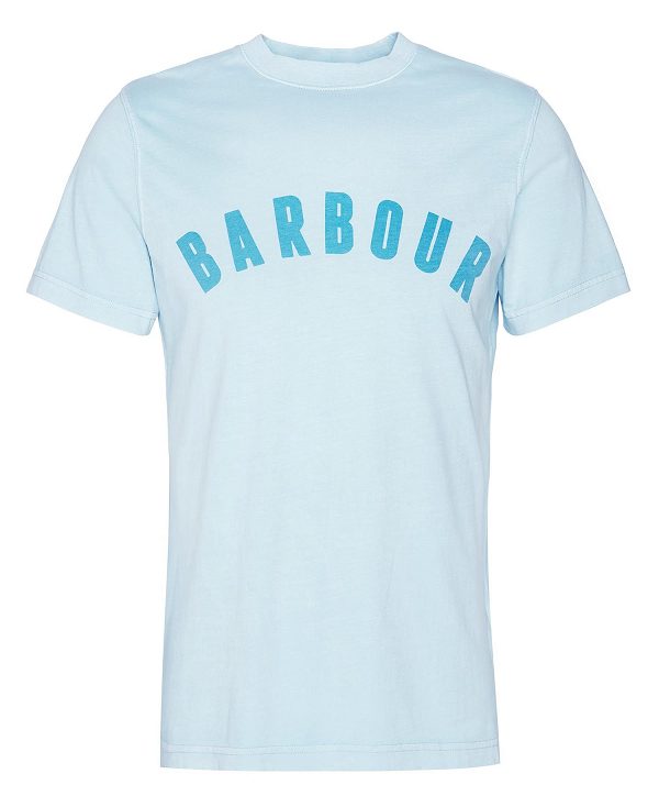 Barbour Terra Dye T-shirt Sky | BABO88341