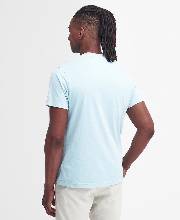 Barbour Terra Dye T-shirt Sky | BABO88341