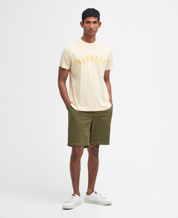 Barbour Terra Dye T-shirt Yellow | BABO88338