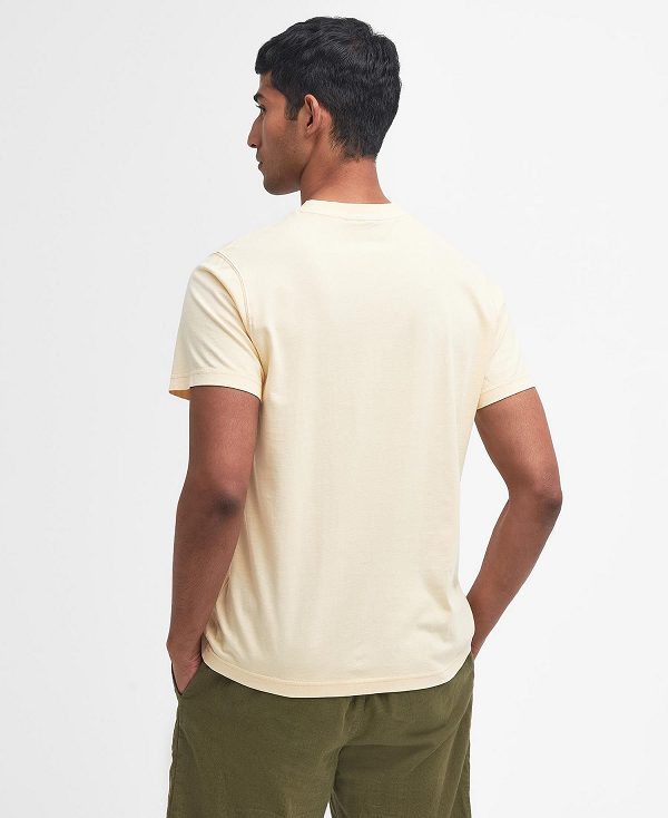 Barbour Terra Dye T-shirt Yellow | BABO88338