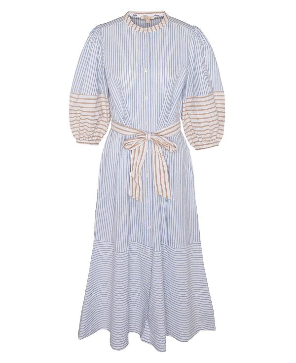 Barbour Thea Striped Shirt Dress Multi Stripe | BABO89624