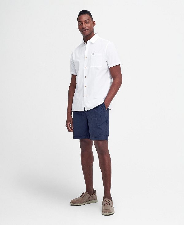 Barbour Thermond Regular Short-sleeved Shirt Classic White | BABO87766