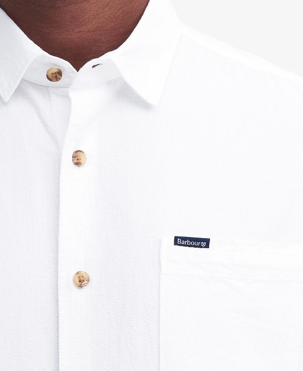 Barbour Thermond Regular Short-sleeved Shirt Classic White | BABO87766