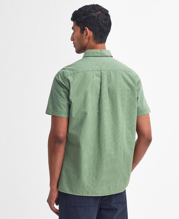 Barbour Thermond Regular Short-sleeved Shirt Green | BABO87781