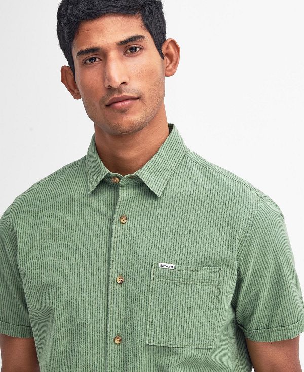 Barbour Thermond Regular Short-sleeved Shirt Green | BABO87781