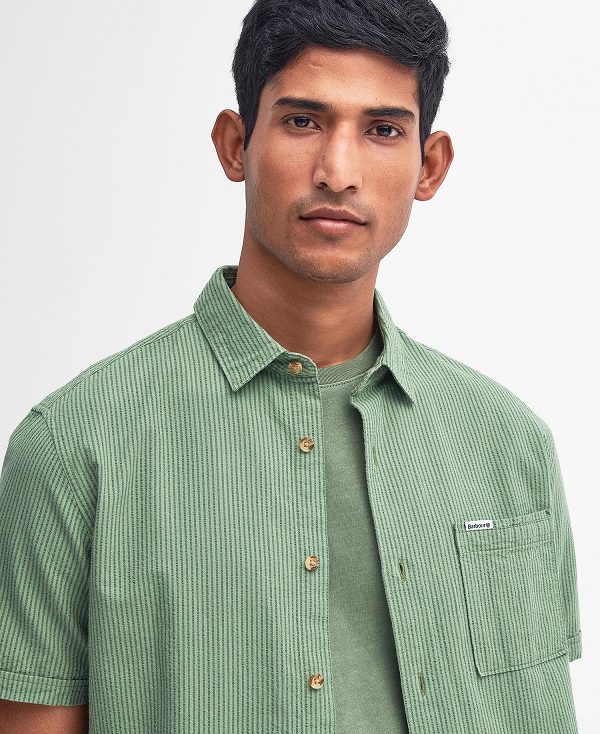 Barbour Thermond Regular Short-sleeved Shirt Green | BABO87781