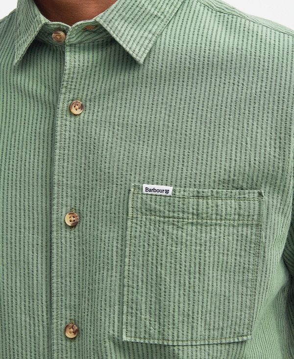 Barbour Thermond Regular Short-sleeved Shirt Green | BABO87781