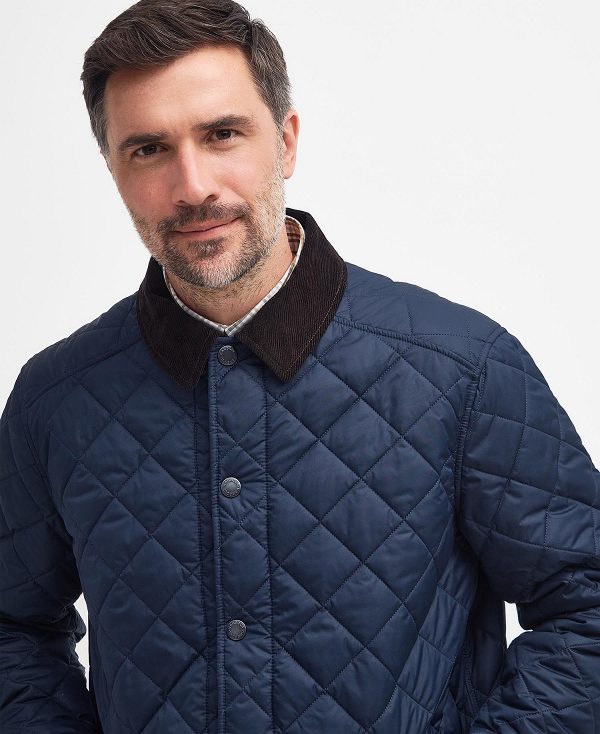 Barbour Thornley Quilted Jacket Classic Navy | BABO87329